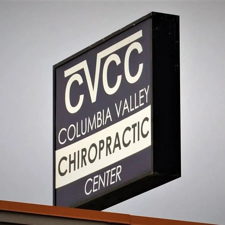 Columbia Valley Chiropractic Center outdoor sign with the CVCC mark